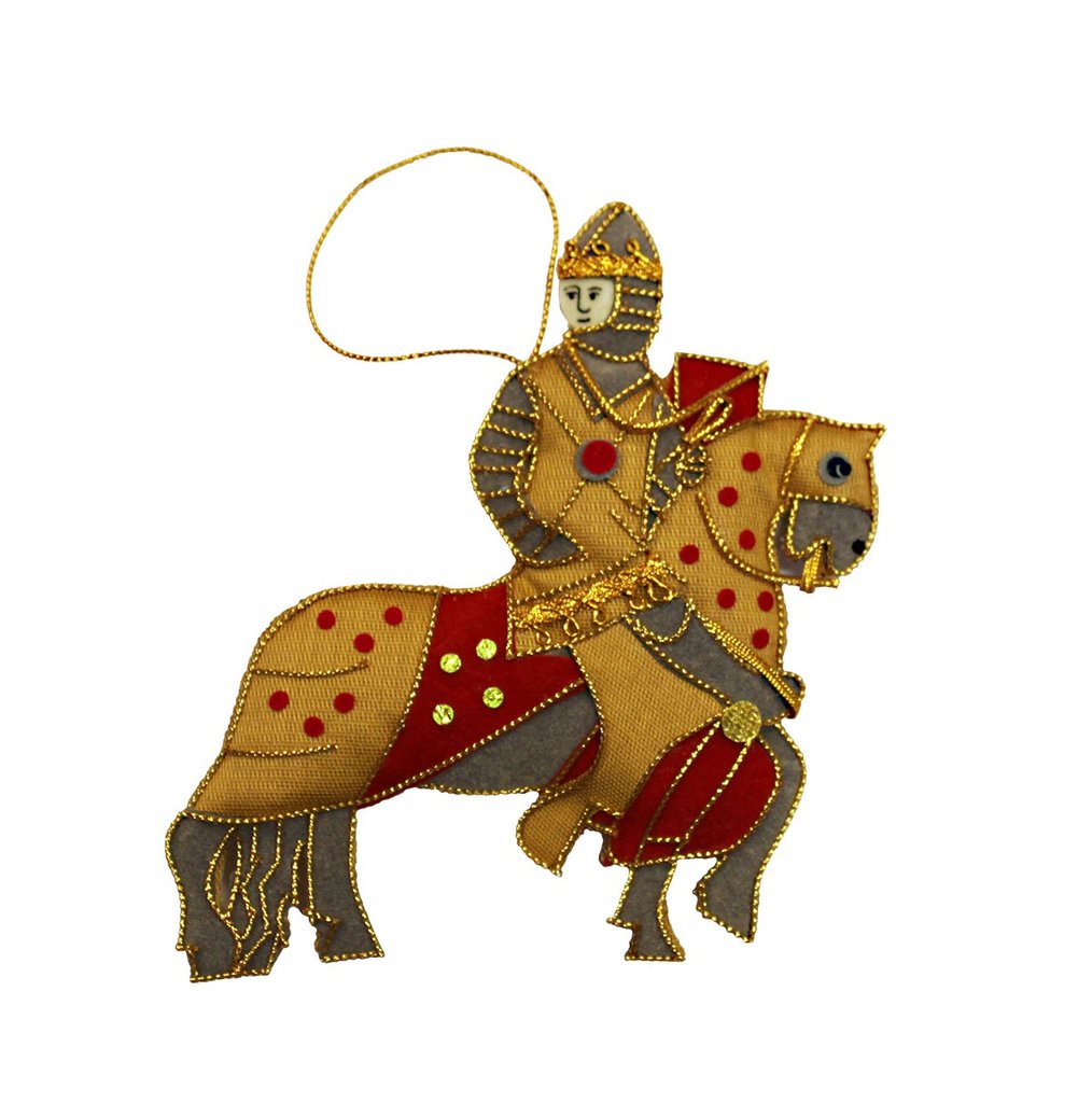 Medieval Knight on Horseback Decoration