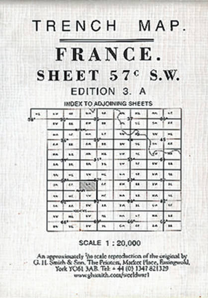 Cover of Trench Map France Sheet 57C