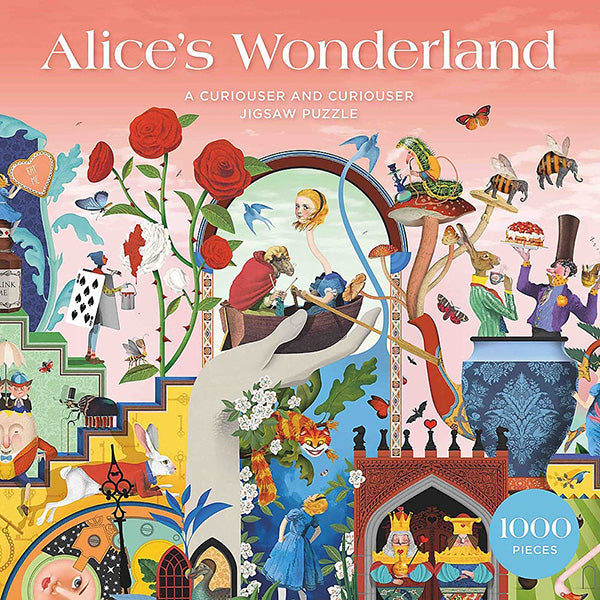 Alice's Wonderland: A Curiouser and Curiouser 1000 Piece Jigsaw Puzzle Box Front