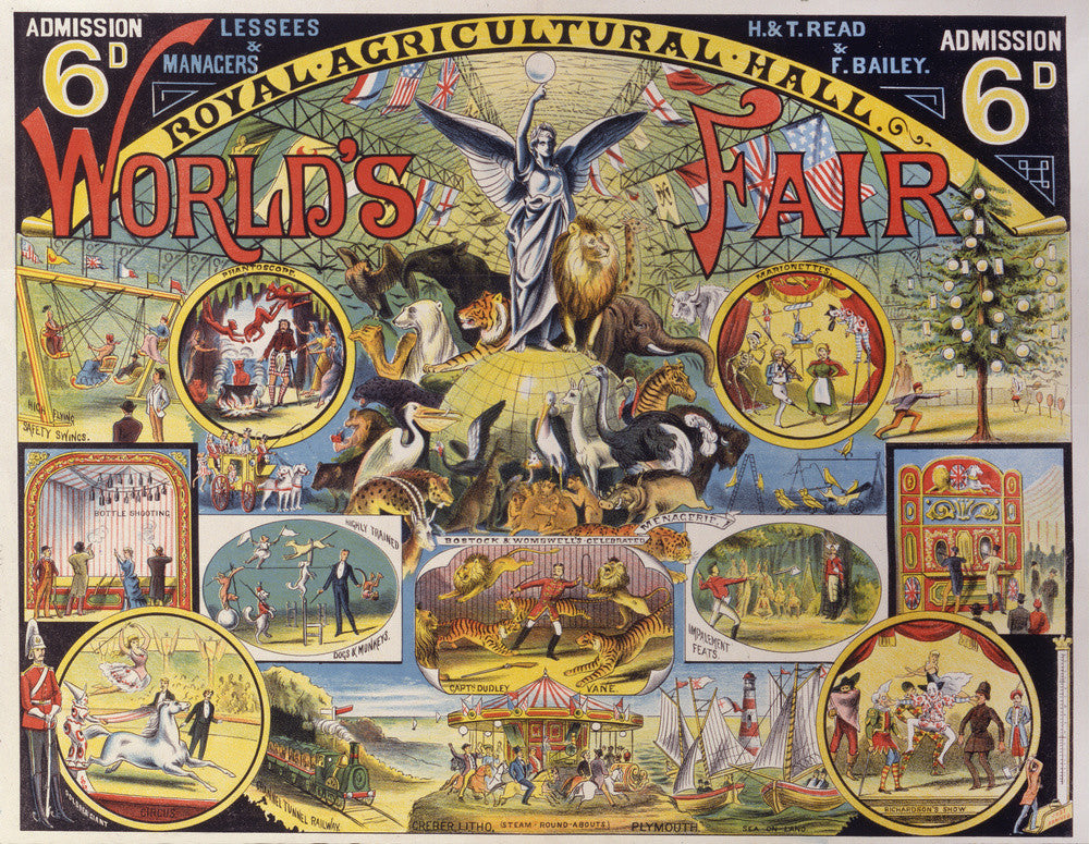 World's Fair Poster, Royal Agricultural Hall