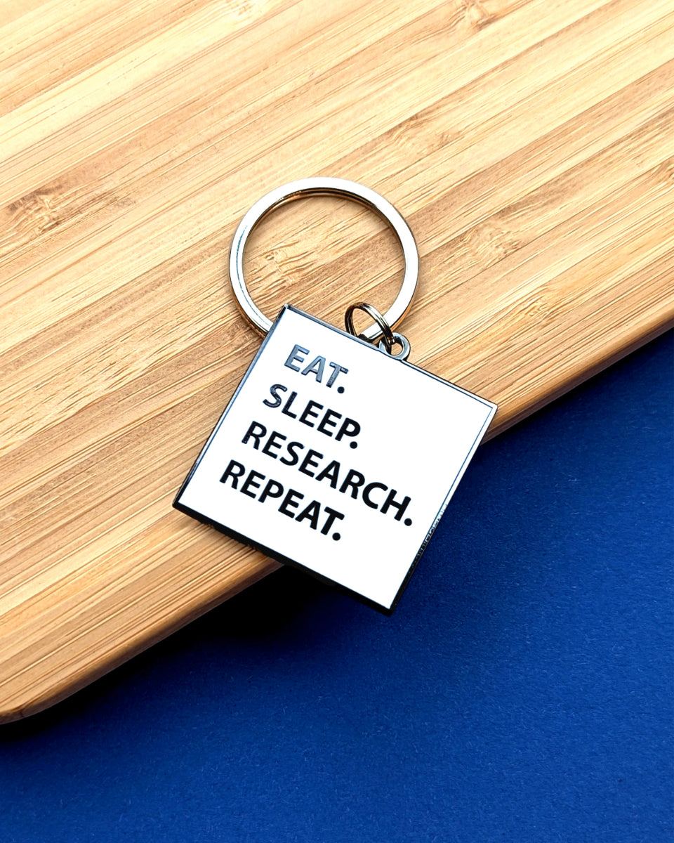 Eat. Sleep. Research. Repeat. The National Archives Keyring
