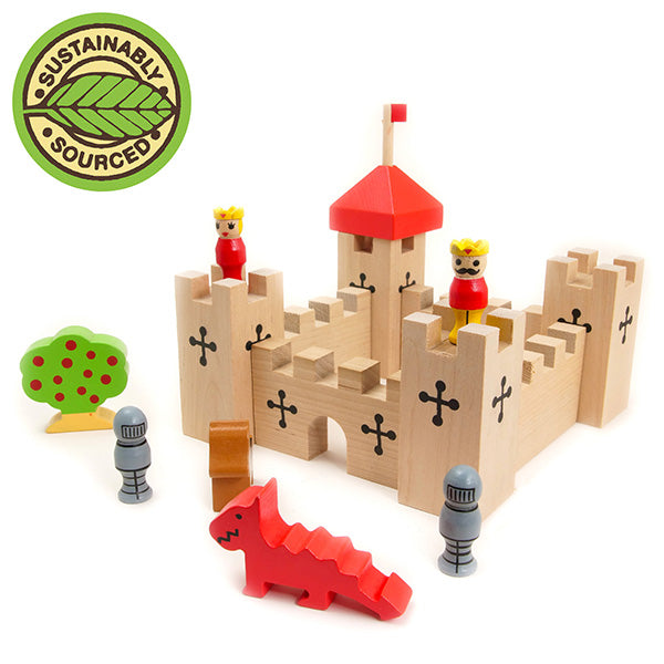 Shows assembled Castle Toy