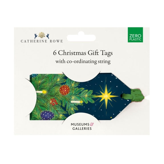 'Celestial Christmas Trees' Gift Tags