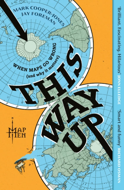 Book cover of 'This Way Up' with a map design and text.