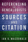 Referencing for Genealogists Book Cover