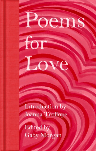 Book titled 'Poems for Love' with red and pink design on the cover