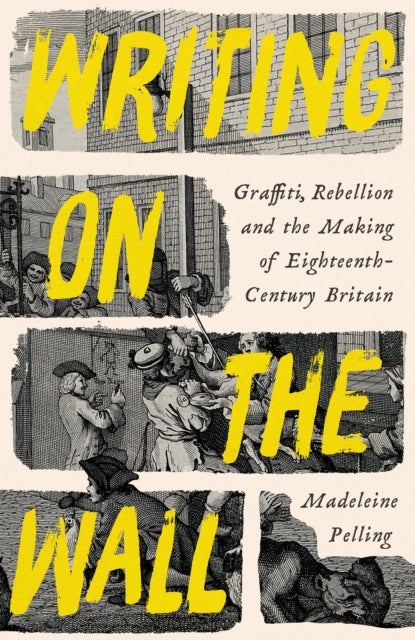 Book cover of 'Writing on the Wall' by Madeleine Pelling with text and black and white illustrations.