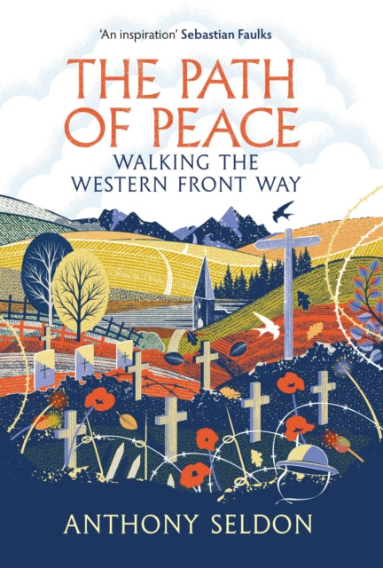 Book cover of 'The Path of Peace' by Anthony Seldon with a colorful illustration of a landscape.