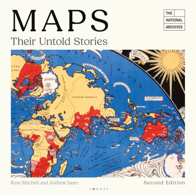 Book cover of 'Maps: Their Untold Stories' with a world map illustration.