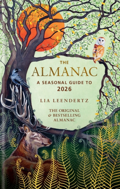 Book cover of 'The Almanac' with nature-themed design and text