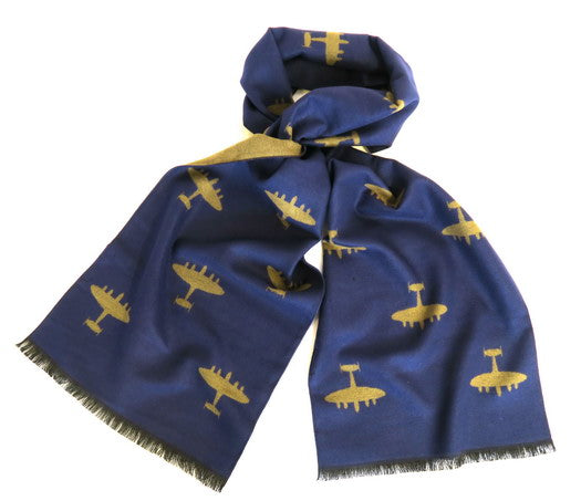 Lancaster Bomber Blue & Yellow Scarf