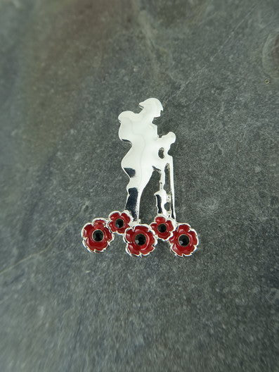 Poppy Soldier Brooch