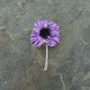 Purple Poppy Sculpted Brooch