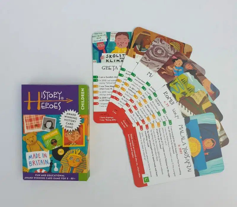 History Heroes Children Card Game Pack View