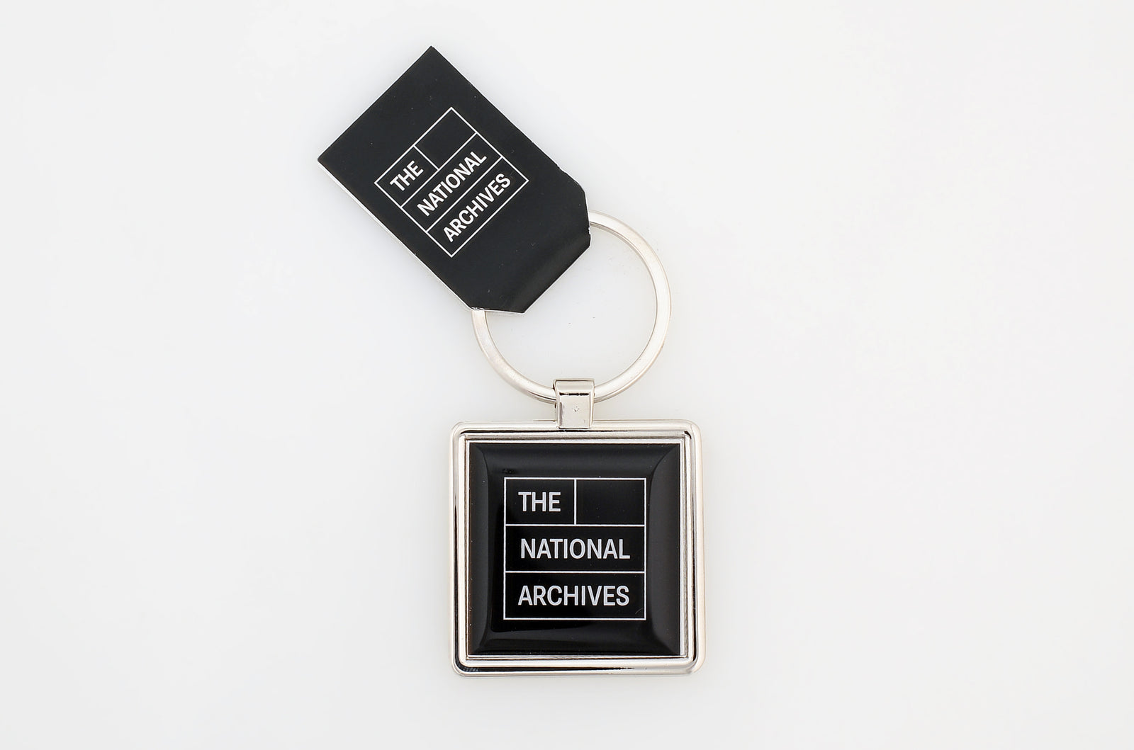 The National Archives Logo Metal Keyring (black)