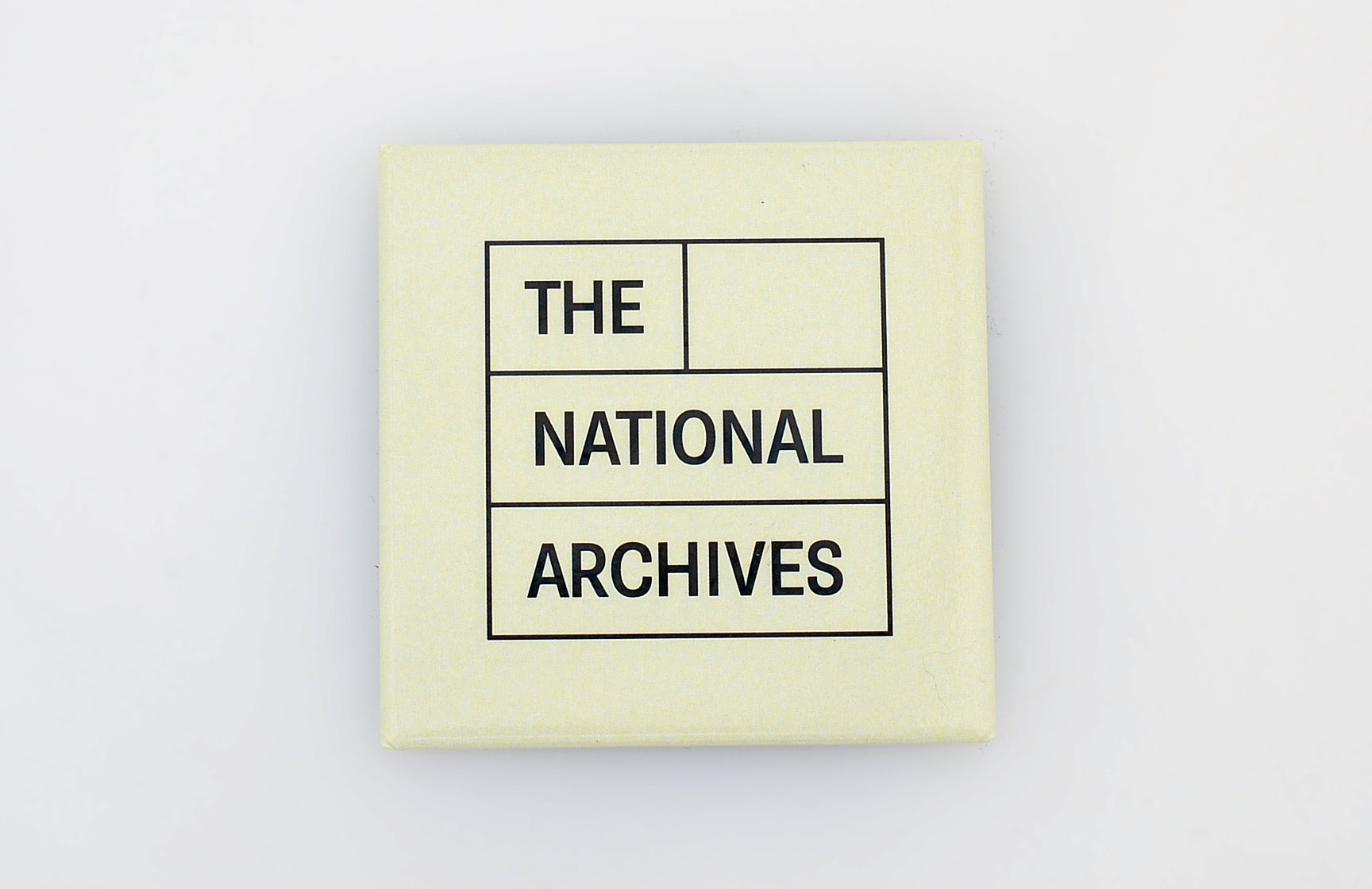 The National Archives Logo Square Magnet (cream)
