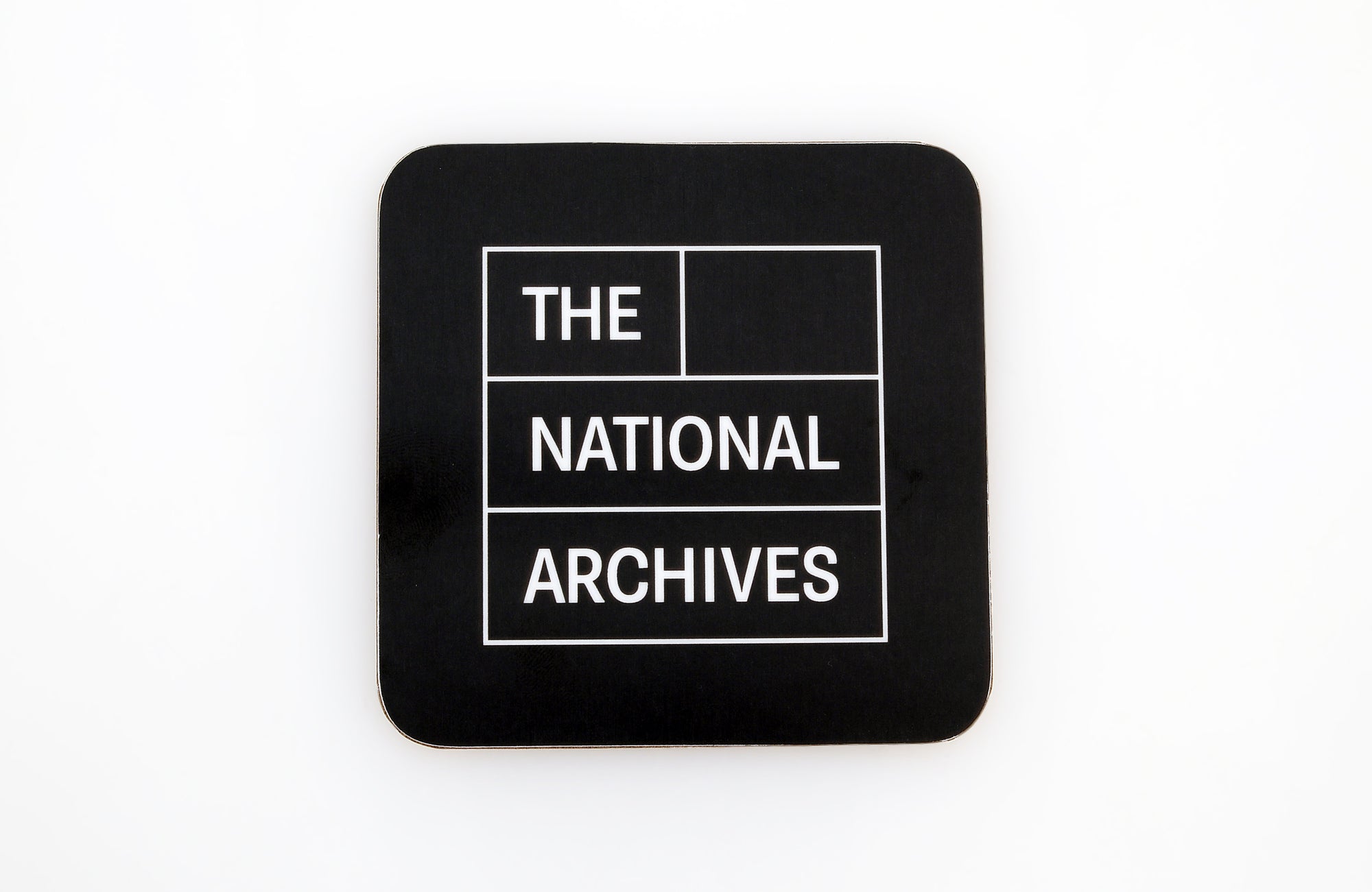 The National Archives Logo Coaster (black)