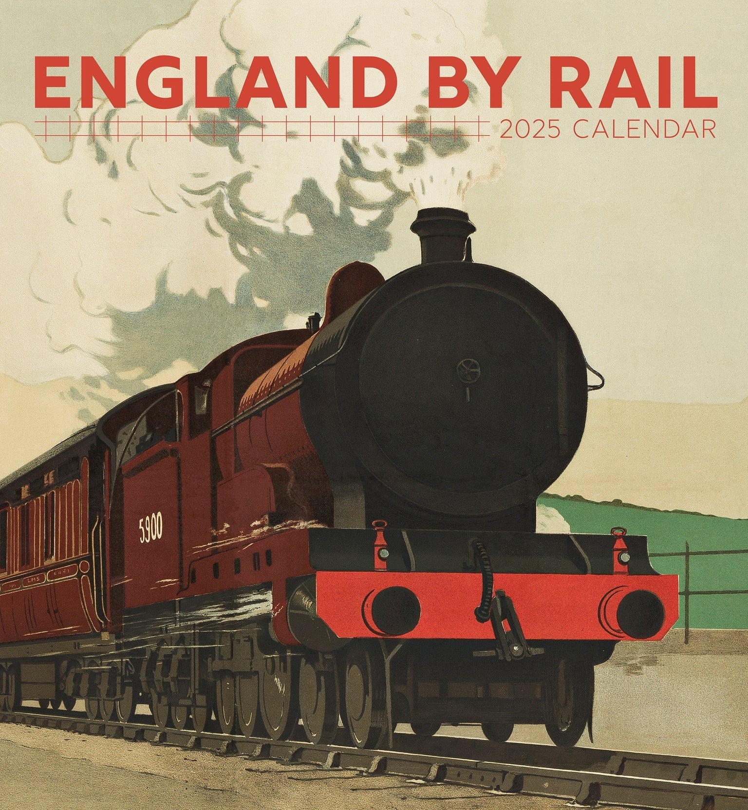 England by Rail 2025 Wall Calendar