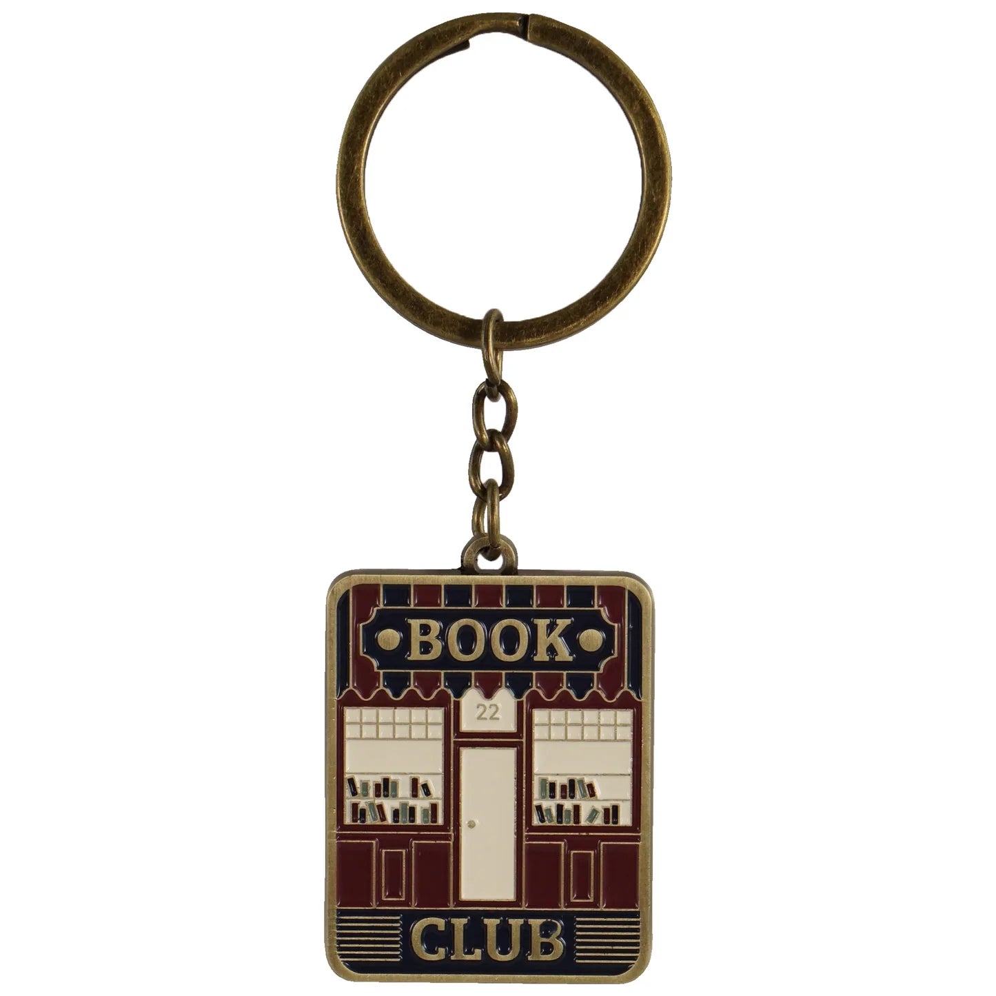 Book Club Metal Keyring