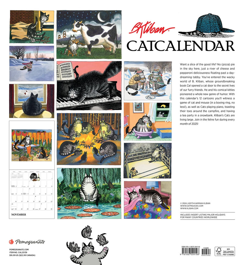 'Kliban Cats' 2025 Wall Calendar The National Archives Shop