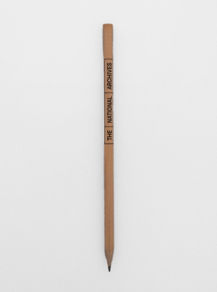 The National Archives Logo Pencil natural wood