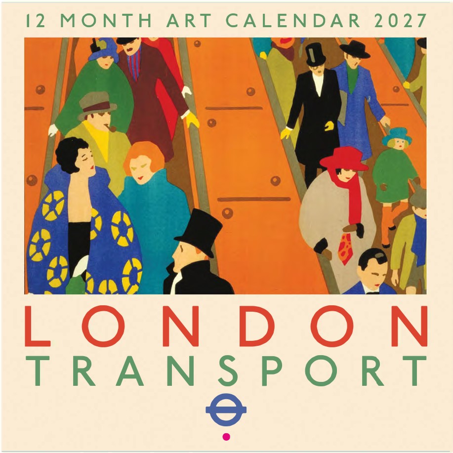 Image of calendar front showing London Transport poster 