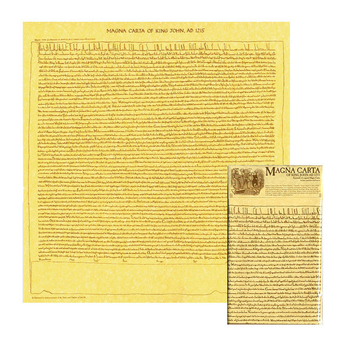 Magna Carta Reproduction Folded Wallchart