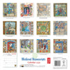&#39;Medieval Manuscripts&#39; 2026 Wall Calendar reverse
