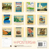 English Travel Posters 2025 Wall Calendar reverse