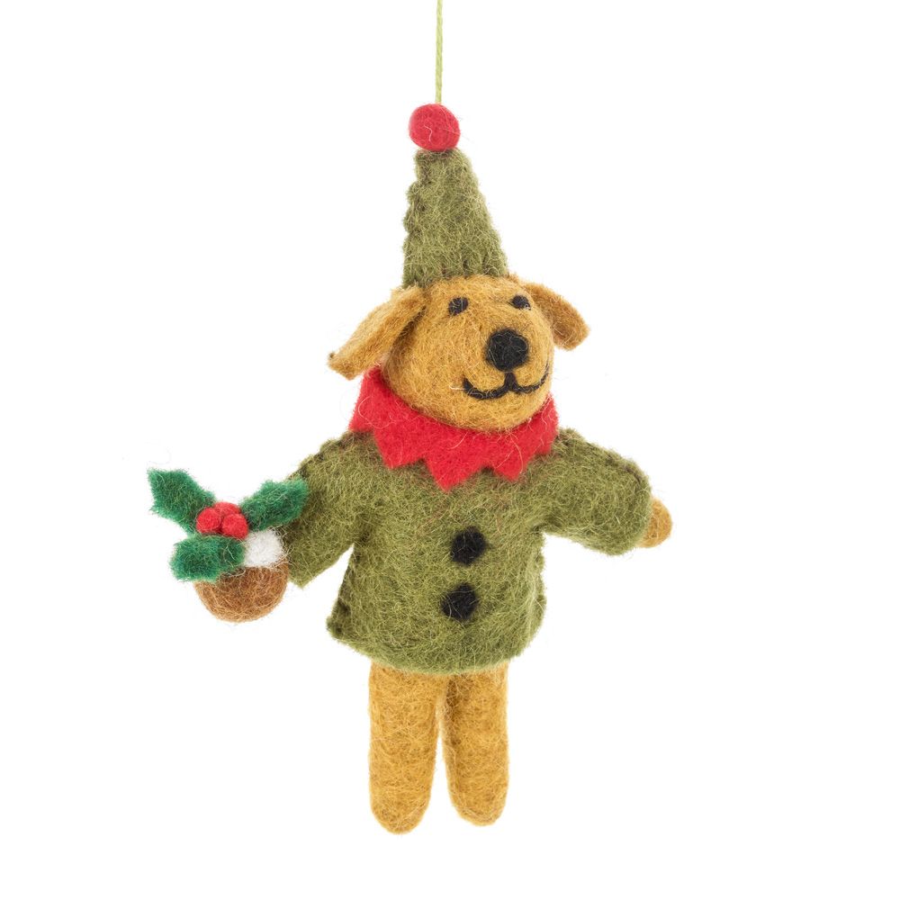 Bernard the Dog Felt Decoration