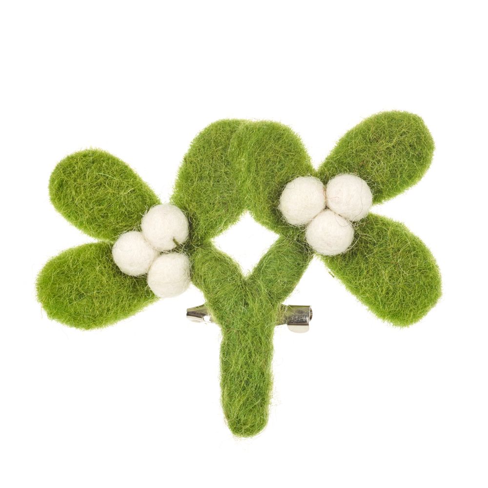 Mistletoe Felt Brooch