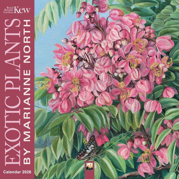 'Kew Gardens Exotic Plants Paintings' 2026 Wall Calendar