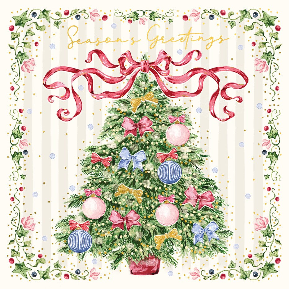 Vintage Tree Luxury Christmas Cards