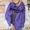 Purple Poppy scarf