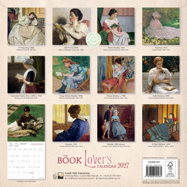 The Book Lover's 2027 Wall Calendar