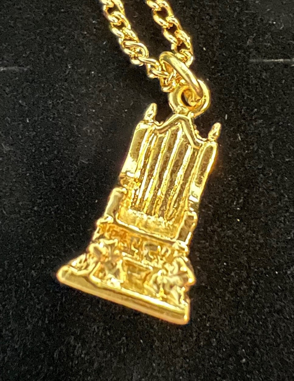 Coronation Chair Pendant Necklace