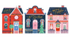 &#39;Noel Houses&#39; Christmas Card Trio Pack (TRIX02)