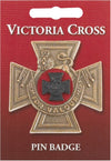 Victoria Cross Pin Badge on Backing Card