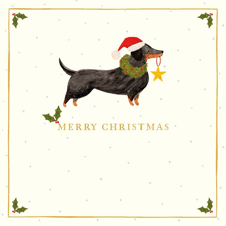 Santa Paws Dogs Christmas Card Wallet Design 1