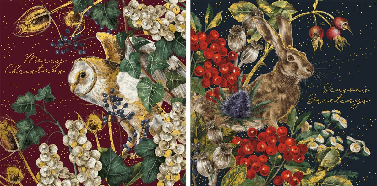 Whimsical Christmas Card Wallet Packs