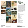 Back of calendar showing thumbnails of month illustrations