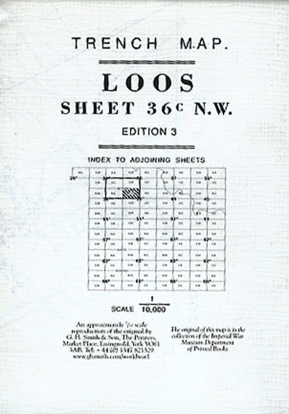 Cover of Loos Sheet 36C Trench Map