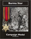 Miniature Replica Medal Burma Star