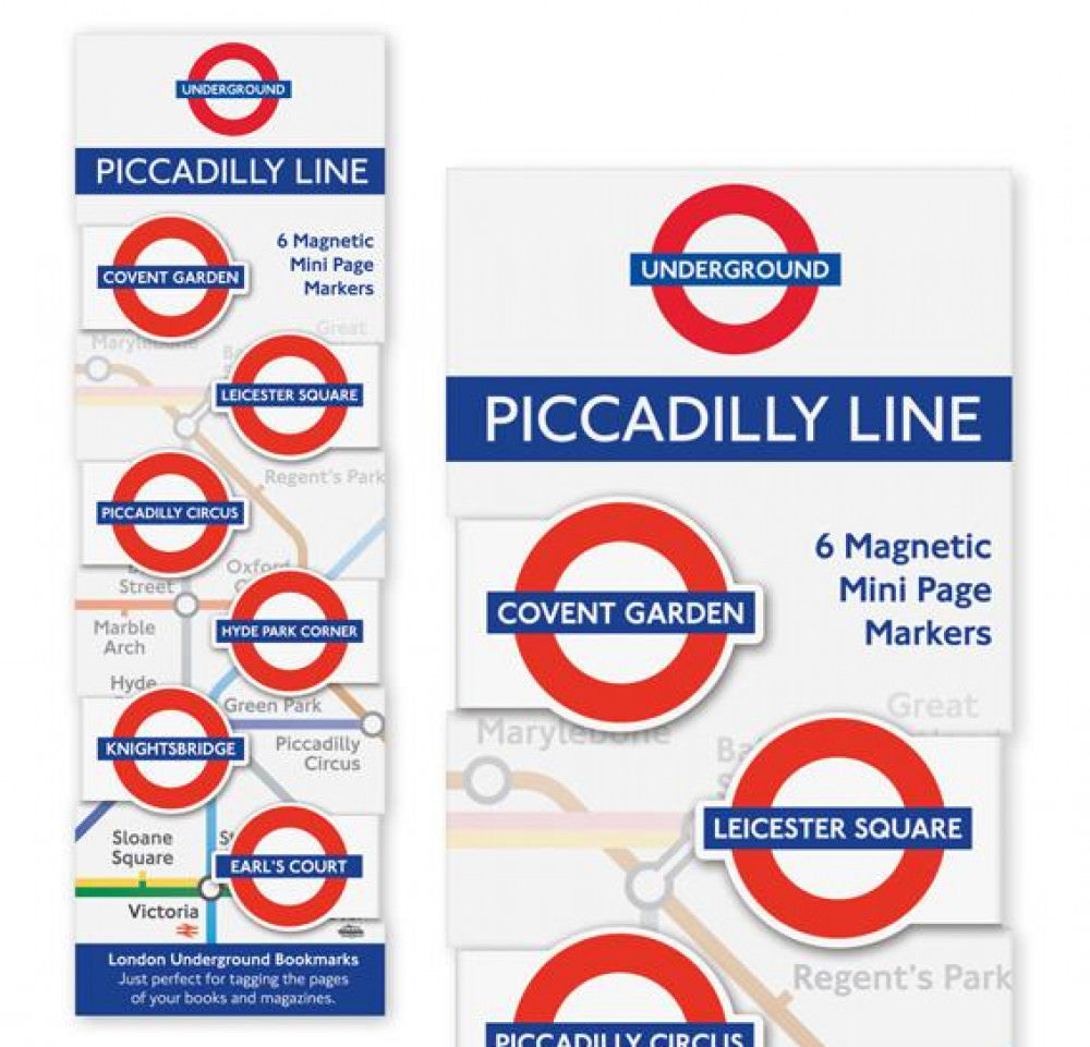 Piccadilly Line Magnetic Page Markers