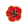 Remembrance Poppy Hand Embroidered Brooch