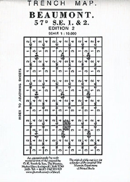 Cover of Beaumont Trench Map