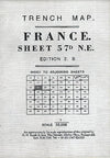 Cover of France Sheet 57D Trench Map
