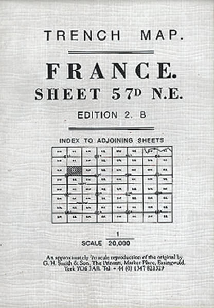 Cover of France Sheet 57D Trench Map