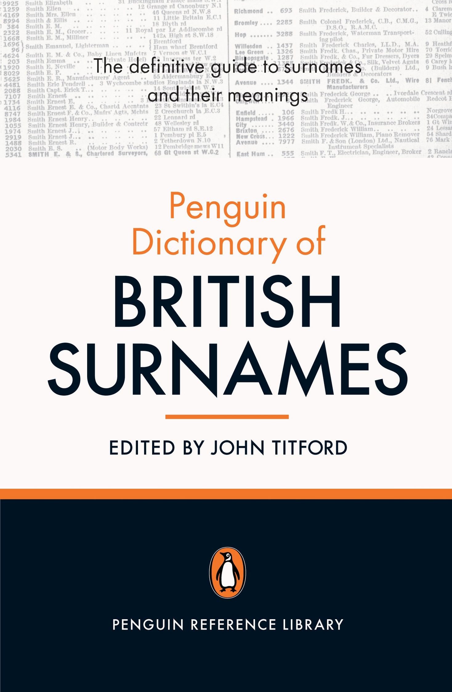 Cover of Penguin Dictionary of British Surnames