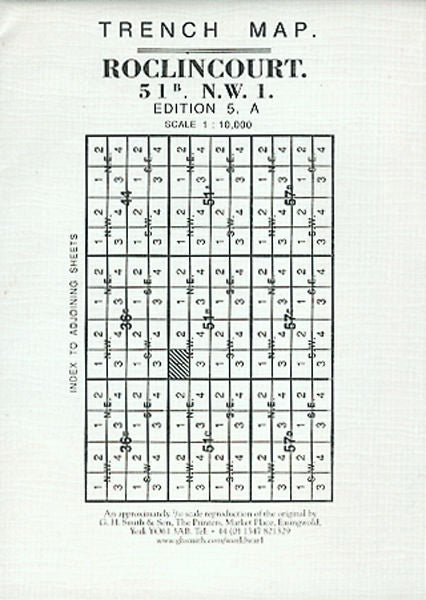 Cover of Rolincourt Trench Map